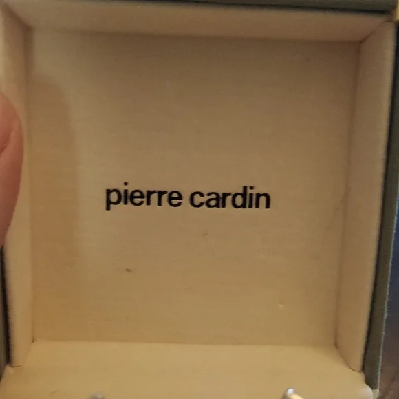 Pierre Cardin Black and Gold Geometric Cuff Links